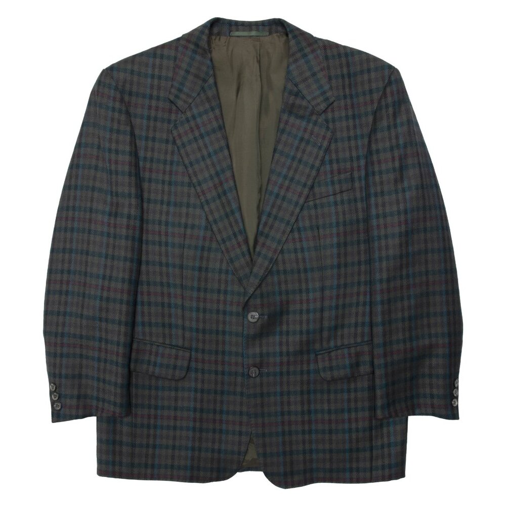 Création Gross (Germany) 80s, Woolmark, Lambswool Flannel, Prince of Wales Check